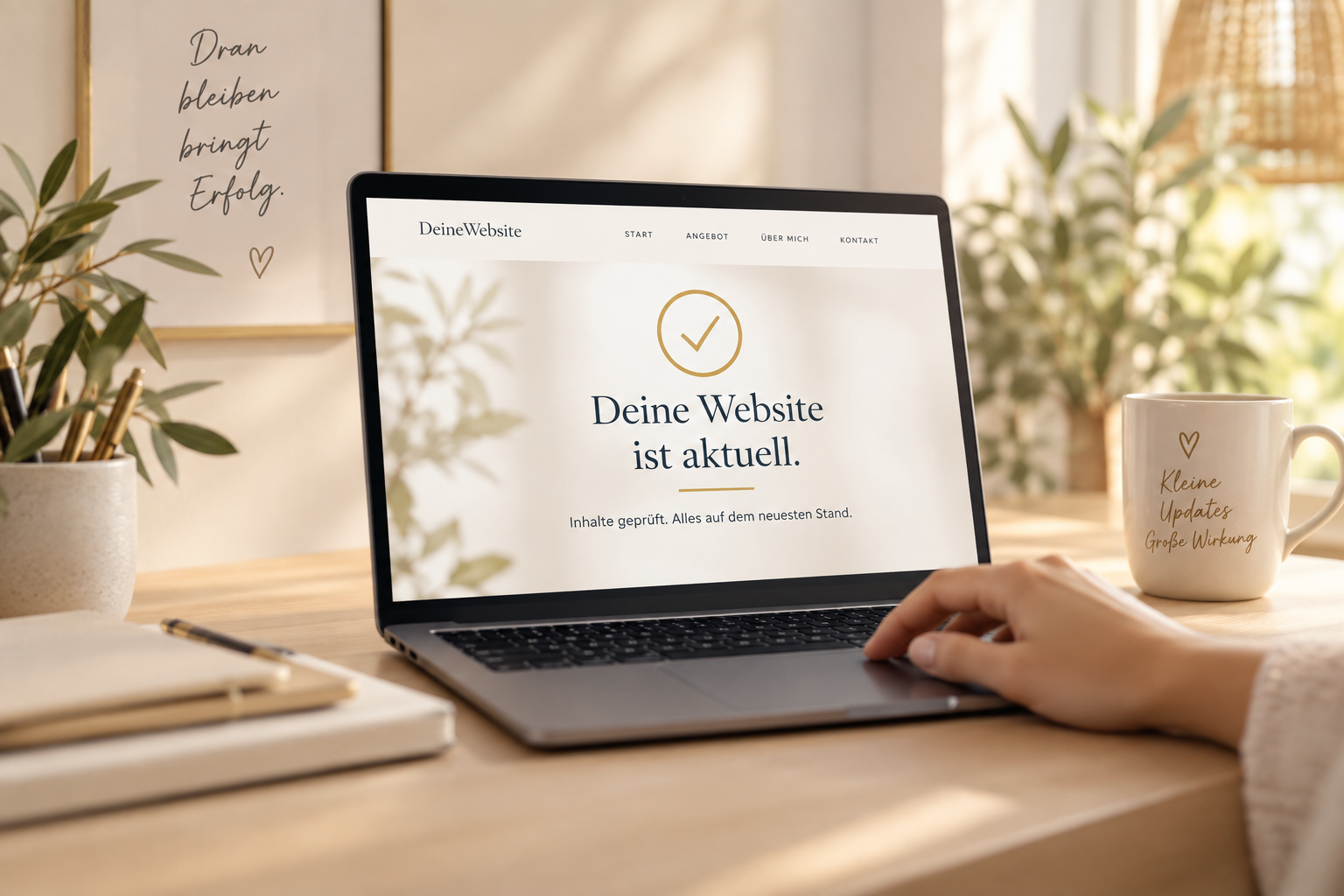 Symbolbild für eine aktuell gehaltene Website