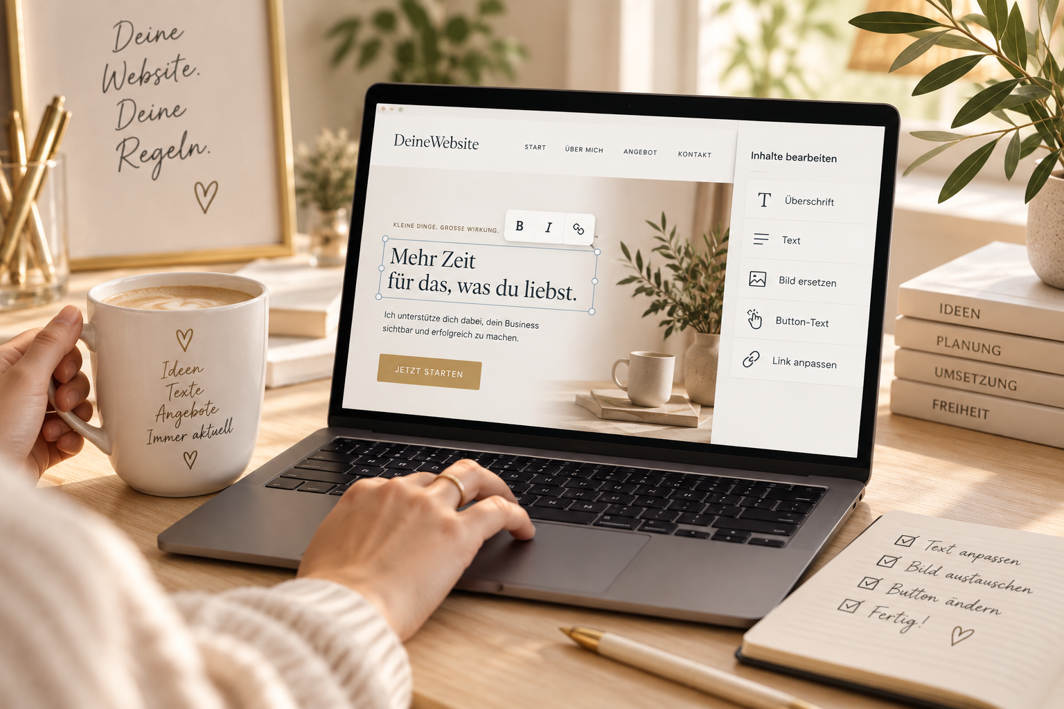 Symbolbild für das Anpassen von Website-Inhalten